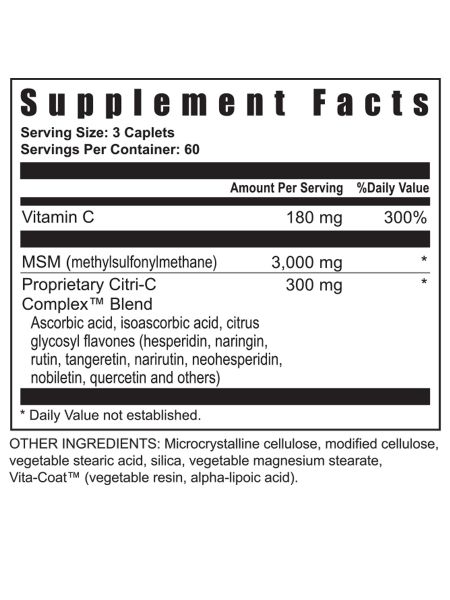 MSM Ultra - 180 Capsules