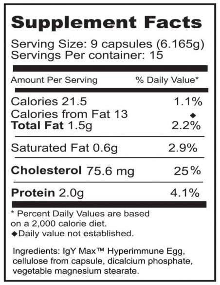 I26 Capsules - Hyperimmune Egg / 132 capsules