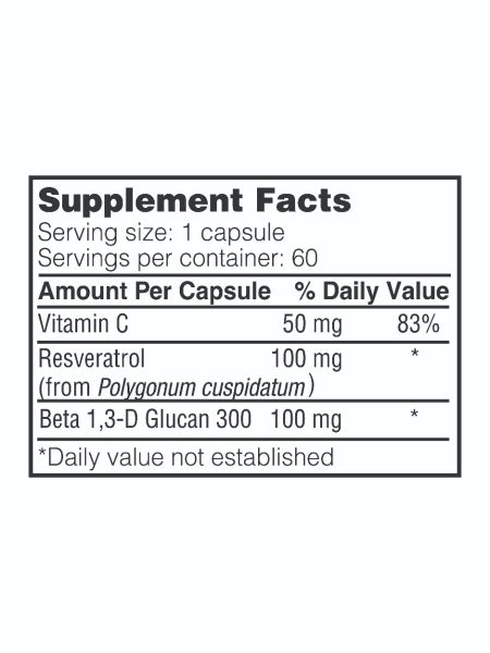 RVB300 (Beta 1, 3-D Glucan Resveratrol Mix)