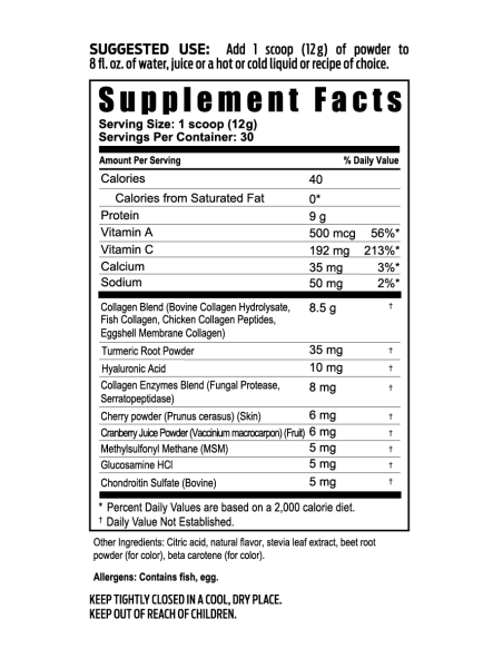 Collagen Peptide Joint Health Support
