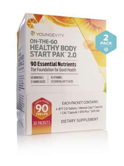 On-The-Go Healthy Body Start Pak 2.0(30ct) 2 boxes