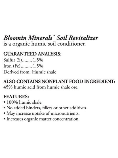 4 Pack - Bloomin Minerals Soil Revitalizer - 2.5 lbs
