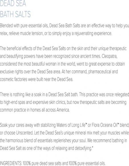 Dead Sea Salts, Unscented - 32 oz